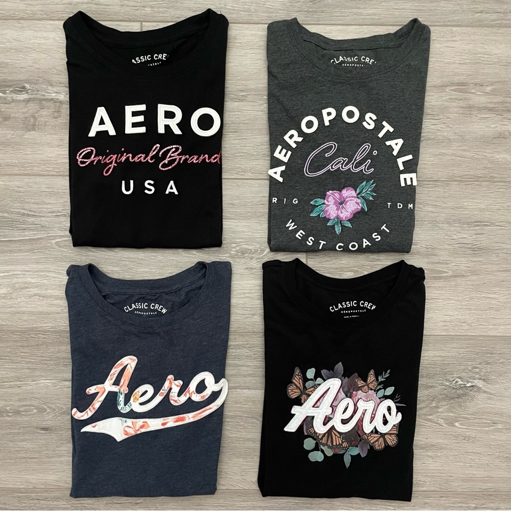 Bundle of FOUR Aeropostale Teen Tees - excellent condition! Like new!